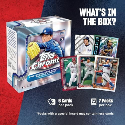 2025 Topps Chrome Baseball Factory Sealed Mega Box