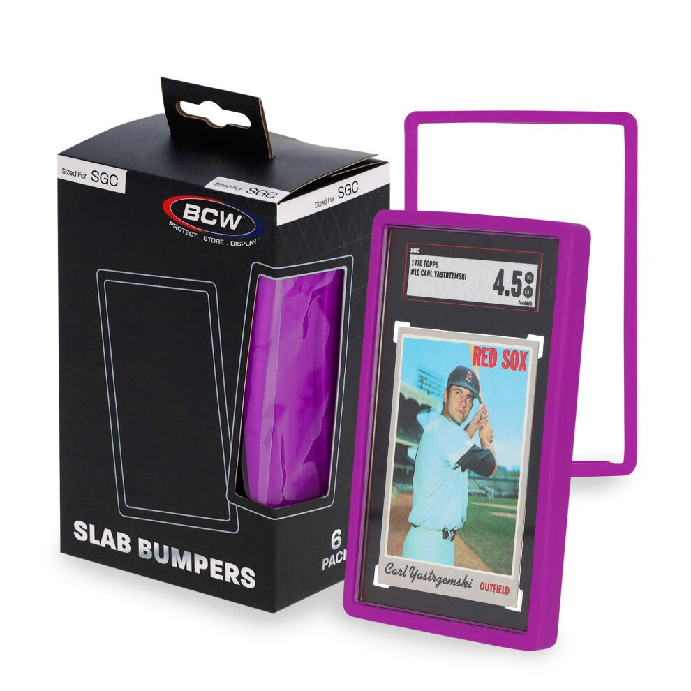 BCW SGC Purple Graded Card Slab Bumpers 6-Pack