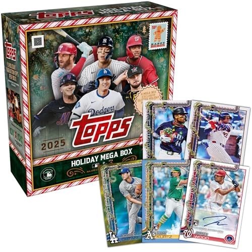 Topps 2025 Holiday Baseball Factory Sealed Mega Box