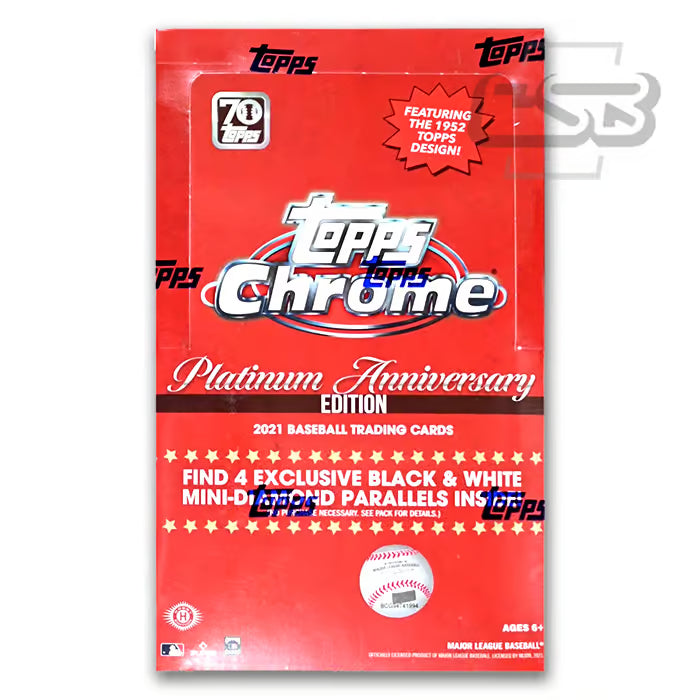 2021 Topps Chrome Platinum Anniversary Baseball Lite Hobby Box