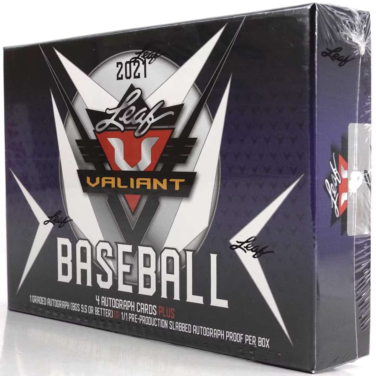 Leaf MLB 2021 Valiant Baseball Trading Card Box, 5 Autographs