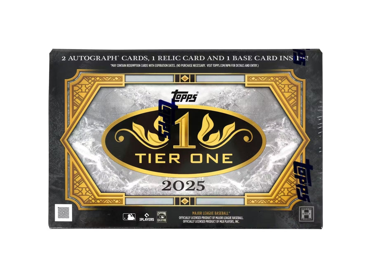 Topps 2025 Tier One Hobby Box - 2 Autos Per Box