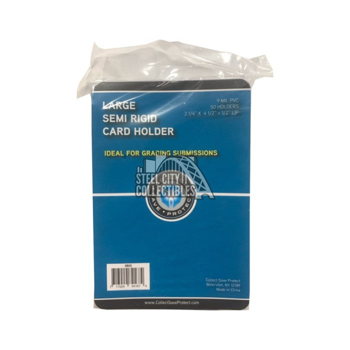 Collect Save Protect Semi-Rigid Large 3X4 Card Holders