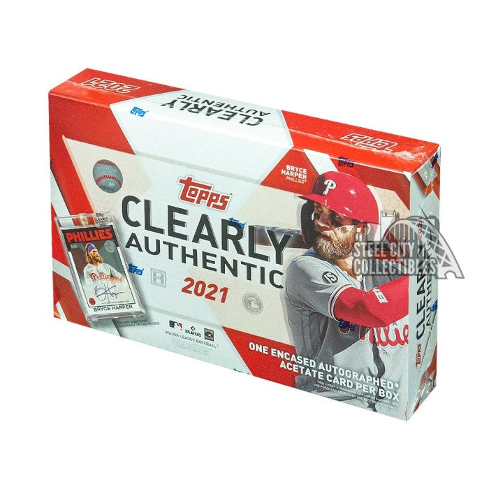 Topps 2021 Clearly Authentic Baseball Hobby Box