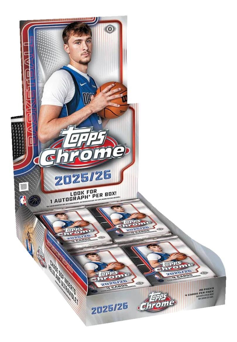 Topps 2025-26 Chrome Basketball Hobby Box