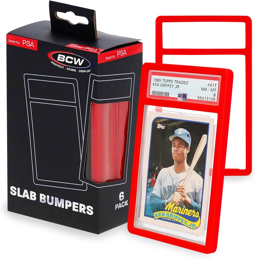 BCW PSA Slab Bumpers - 6pk (Red)