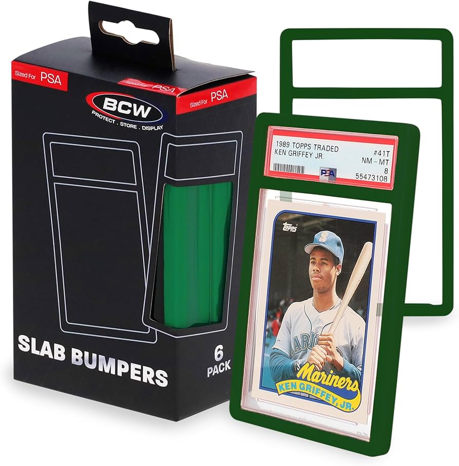 BCW PSA Slab Bumpers - 6pk (Green)