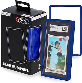 BCW Blue SGC Graded Slab Bumpers, Pack of 6