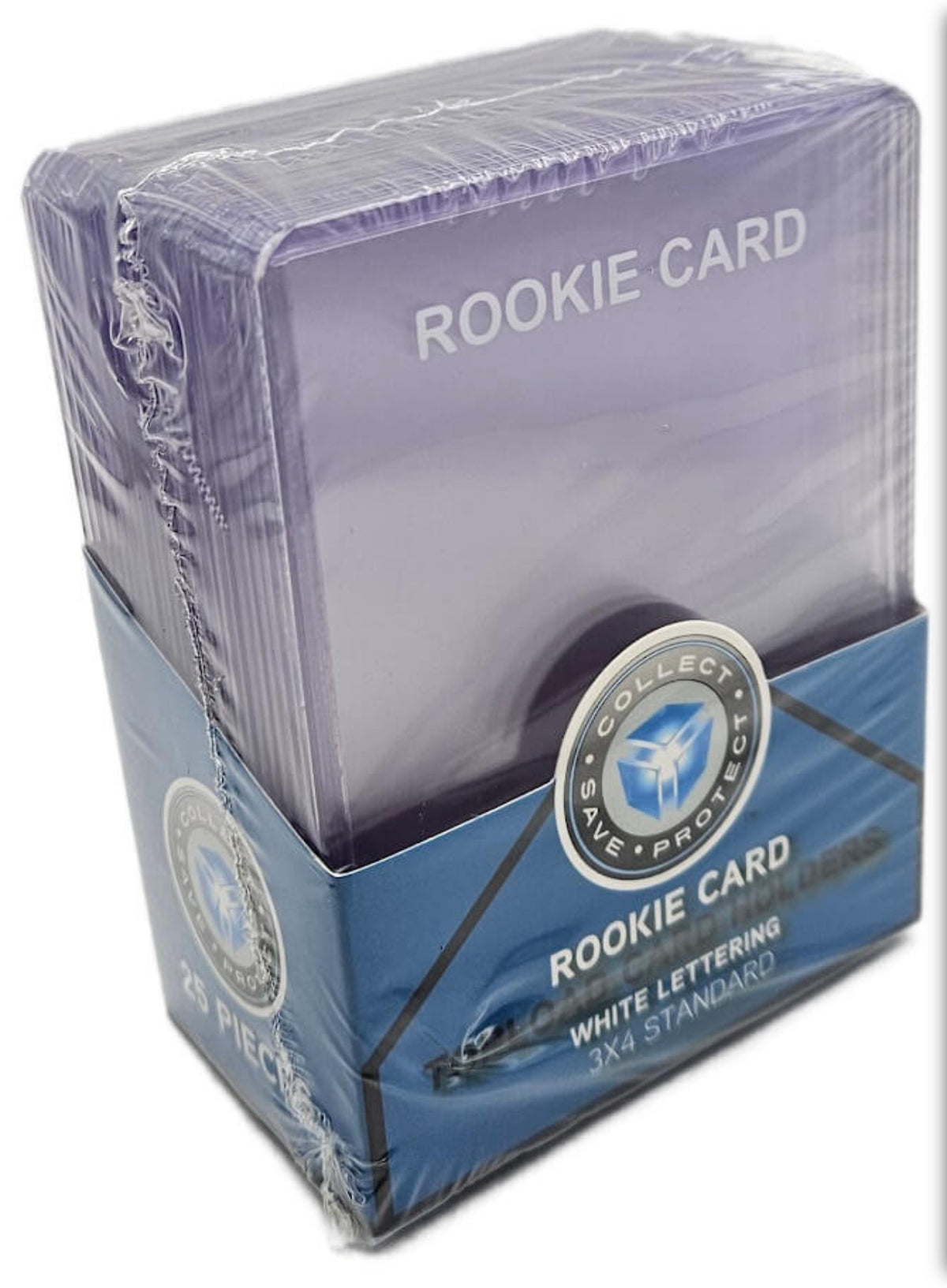 CSP Rookie Card Topload Card Holders White Lettering (25 Count Pack)