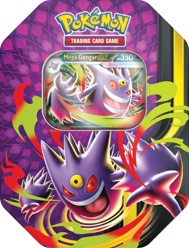 Pokemon TCG: Tin - Mega Moonlit MEGA GENGAR EX