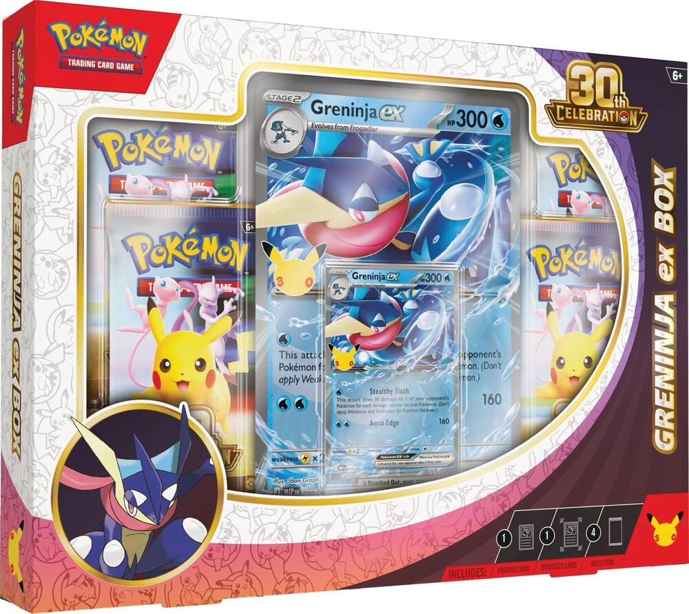 Pokemon - 30th Celebration Greninja ex Box - ME: 30th Celebration
