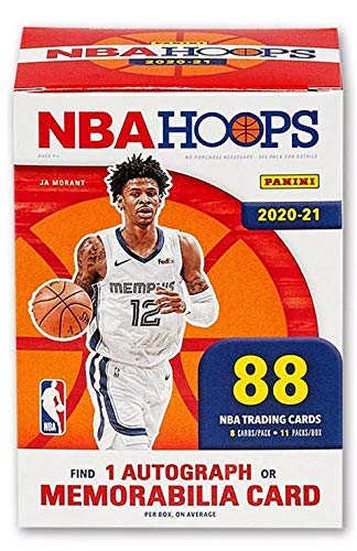 Panini 2020-21 Hoops NBA Basketball Cards Blaster Box, 88 Cards