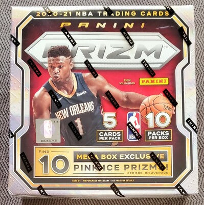 Panini 2020-21 Prizm NBA Basketball Mega Box 50 Cards