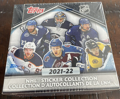 Topps 2021-22 NHL Sticker Collection Box, 50 Packs