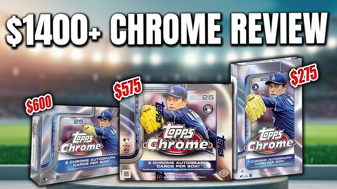 Topps 2023 Chrome Baseball Jumbo Box - 3 Autographs