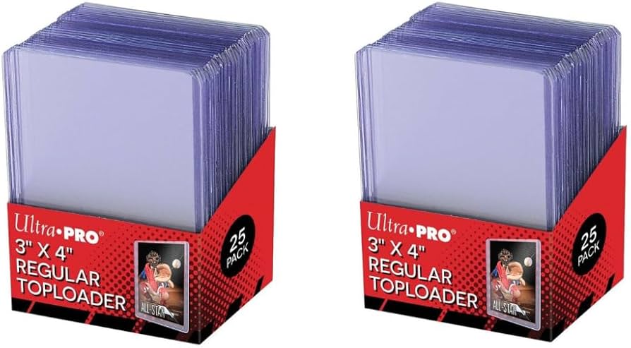 Ultra Pro Toploaders 3x4 Inch Clear 25 Pack
