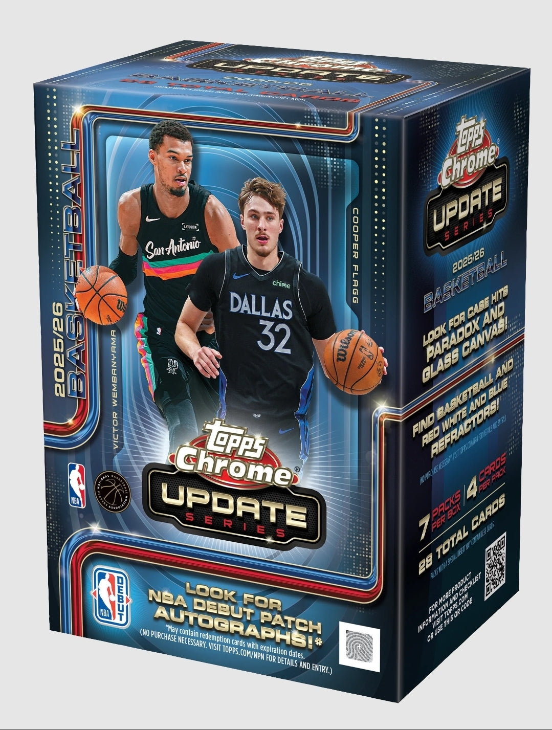 2025-26 Topps Chrome® Updates Basketball - Value Box - Blaster