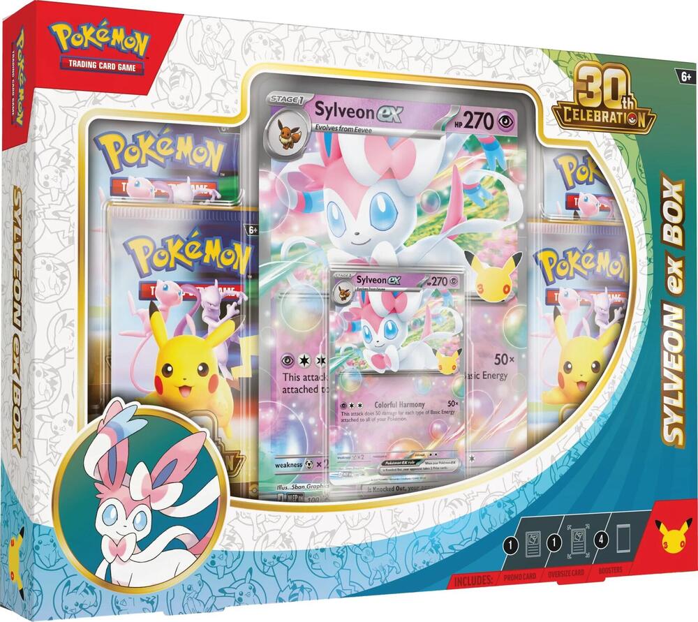 Pokemon - 30th Celebration Sylveon ex Box - ME: 30th Celebration
