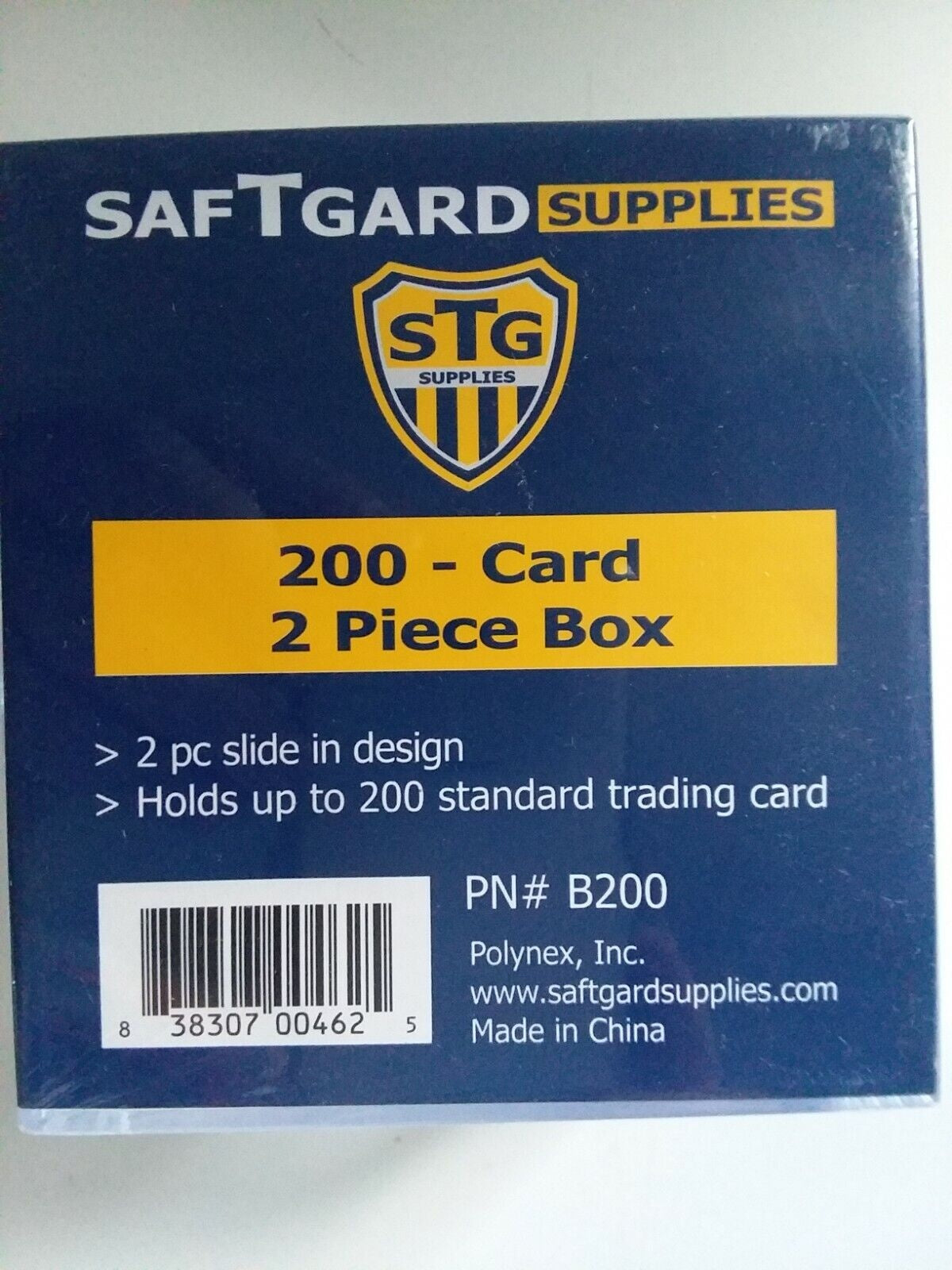 SafTgard 200ct Plastic Card Box Slide