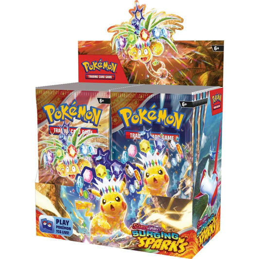 The Pokemon Scarlet & Violet Surging Sparks Booster Box