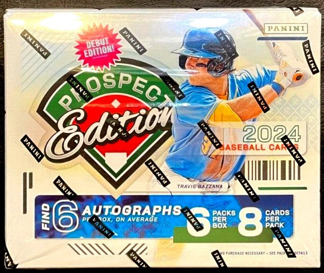 Panini 2024 Prospect Edition Baseball Hobby Box, 6 Autos