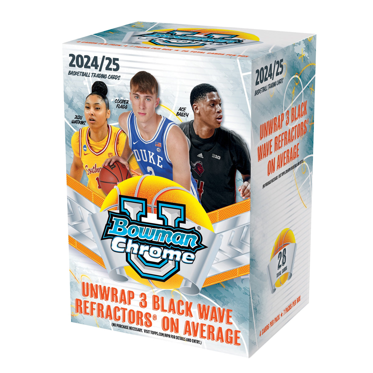 Topps 2024/25 Bowman University Chrome Basketball Value Box