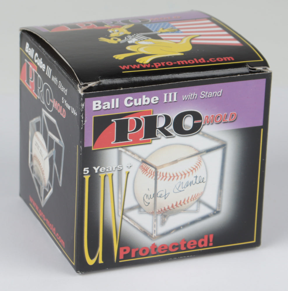 Pro-Mold Baseball Square Cube with 5+ Year UV Pedestal