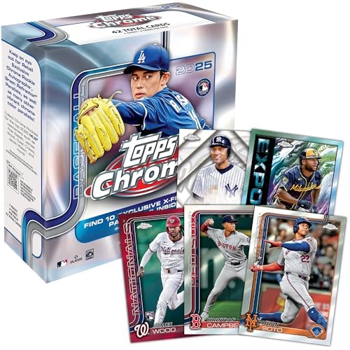 2025 Topps Chrome Baseball Factory Sealed Mega Box