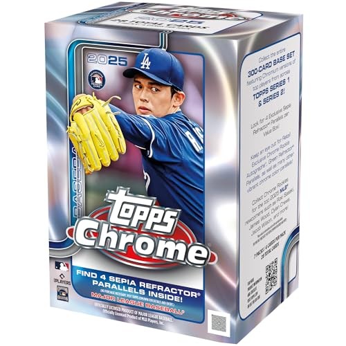 Topps 2025 Chrome Baseball Factory Sealed Value Box