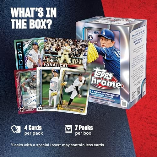 Topps 2025 Chrome Baseball Factory Sealed Value Box