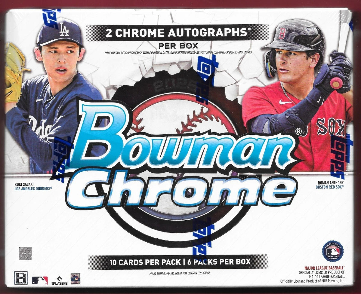 Topps 2025 Bowman Chrome Baseball Hobby Box Sealed