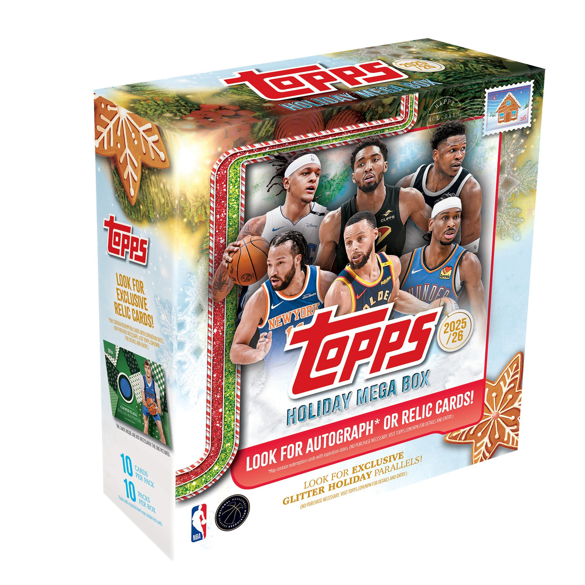 Topps 2025 Holiday Basketball Sealed Mega Box