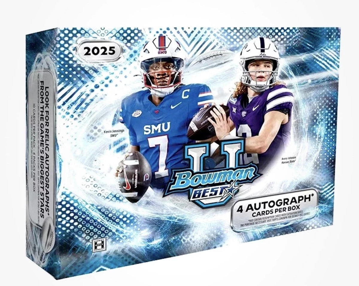 Bowman 2025 University Best Football Sealed Hobby Box