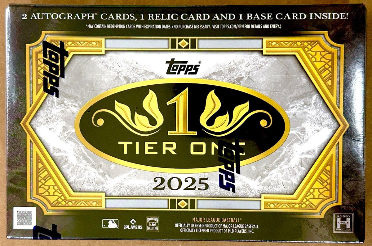 Topps 2025 Tier One Hobby Box - 2 Autos Per Box