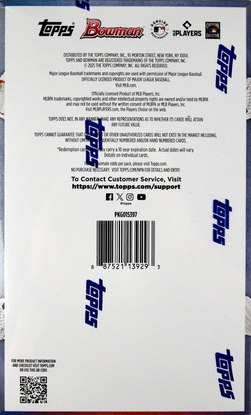 Bowman Baseball 2025 Hobby Jumbo Box - 3 Chrome Autos