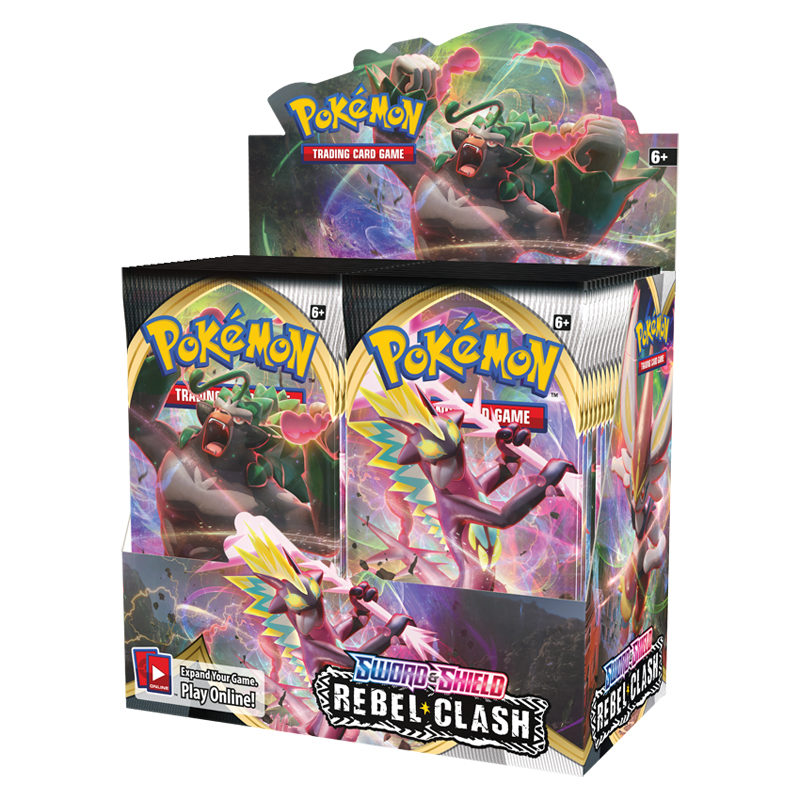 Pokemon Rebel Clash Booster Box Trading Card Game