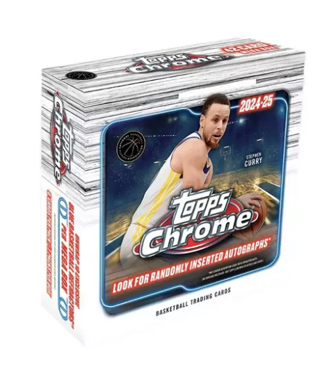 Topps 2024-25 Chrome Basketball MEGA Box w/Blue Refractors