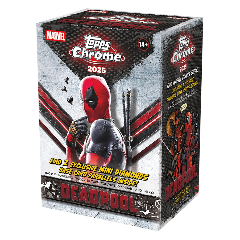 2025 Topps Deadpool Chrome Factory Sealed Value Box