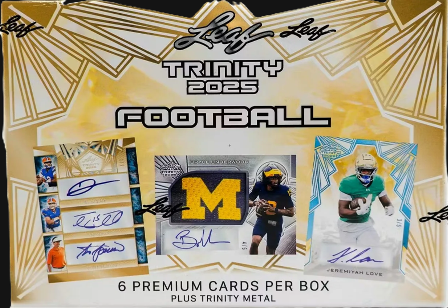 2025 Leaf Trinity Football Hobby Box