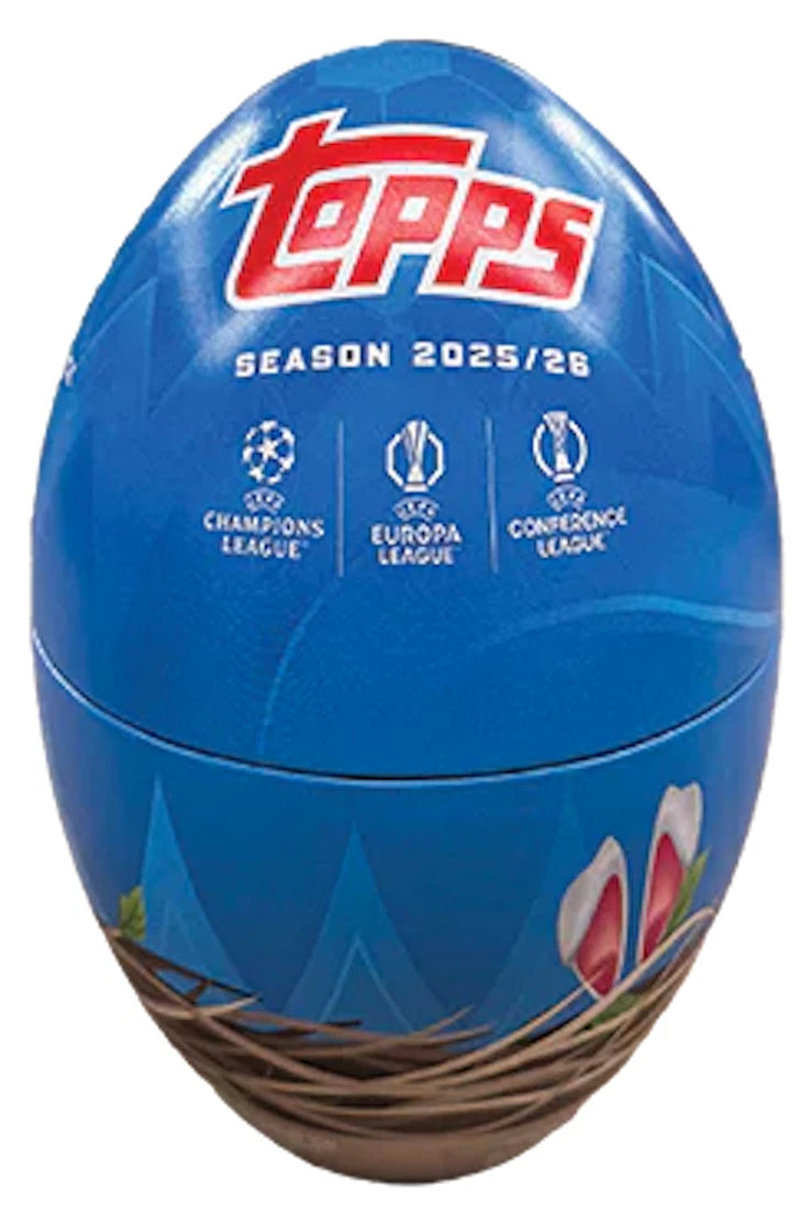 2025-26 Topps UEFA Club Competitions Soccer Egg Tin