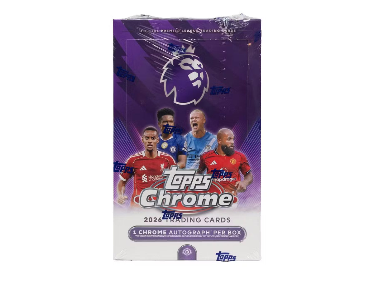 2026 Topps Premier League Chrome Factory Sealed Value Box-GOLDEN FOOT BUYBACK (Copy)