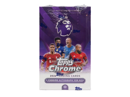 2026 Topps Premier League Chrome Factory Sealed Value Box-GOLDEN FOOT BUYBACK (Copy)