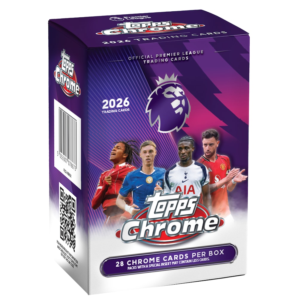 2026 Topps Premier League Chrome Factory Sealed Value Box-GOLDEN FOOT BUYBACK