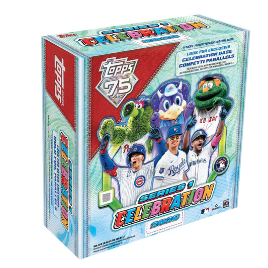2026 Topps MLB Series 1 Baseball Trading Card Celebration Box