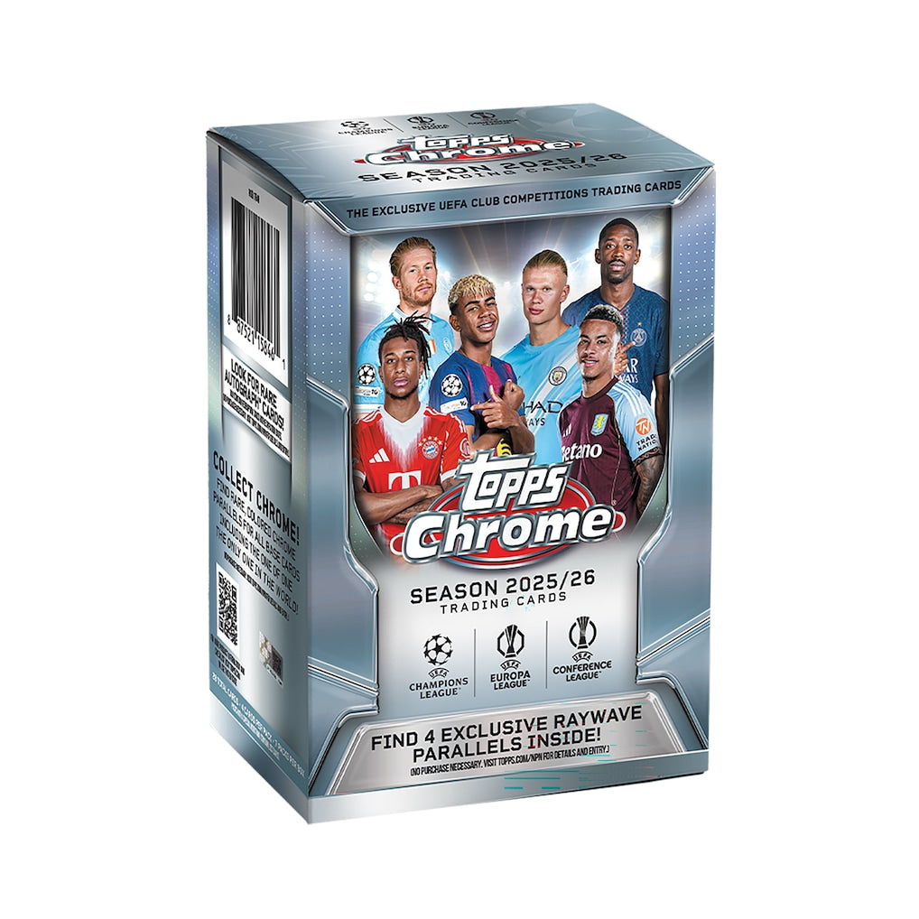 2025-26 Topps Chrome UEFA Champions Competitions Value Box-Blaster