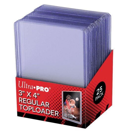 Ultra Pro Toploaders 3x4 Inch Clear 25ct (40 pack CASE) 1000 pcs