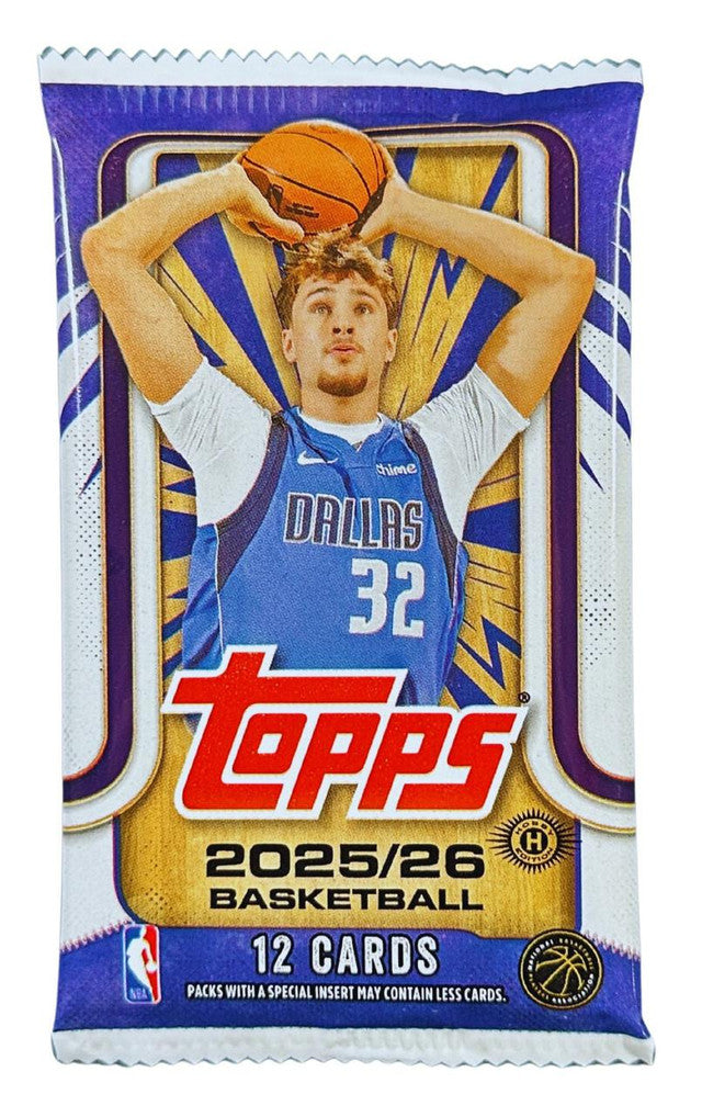 Topps 2025/26 Basketball Hobby Pack - 12 Cards