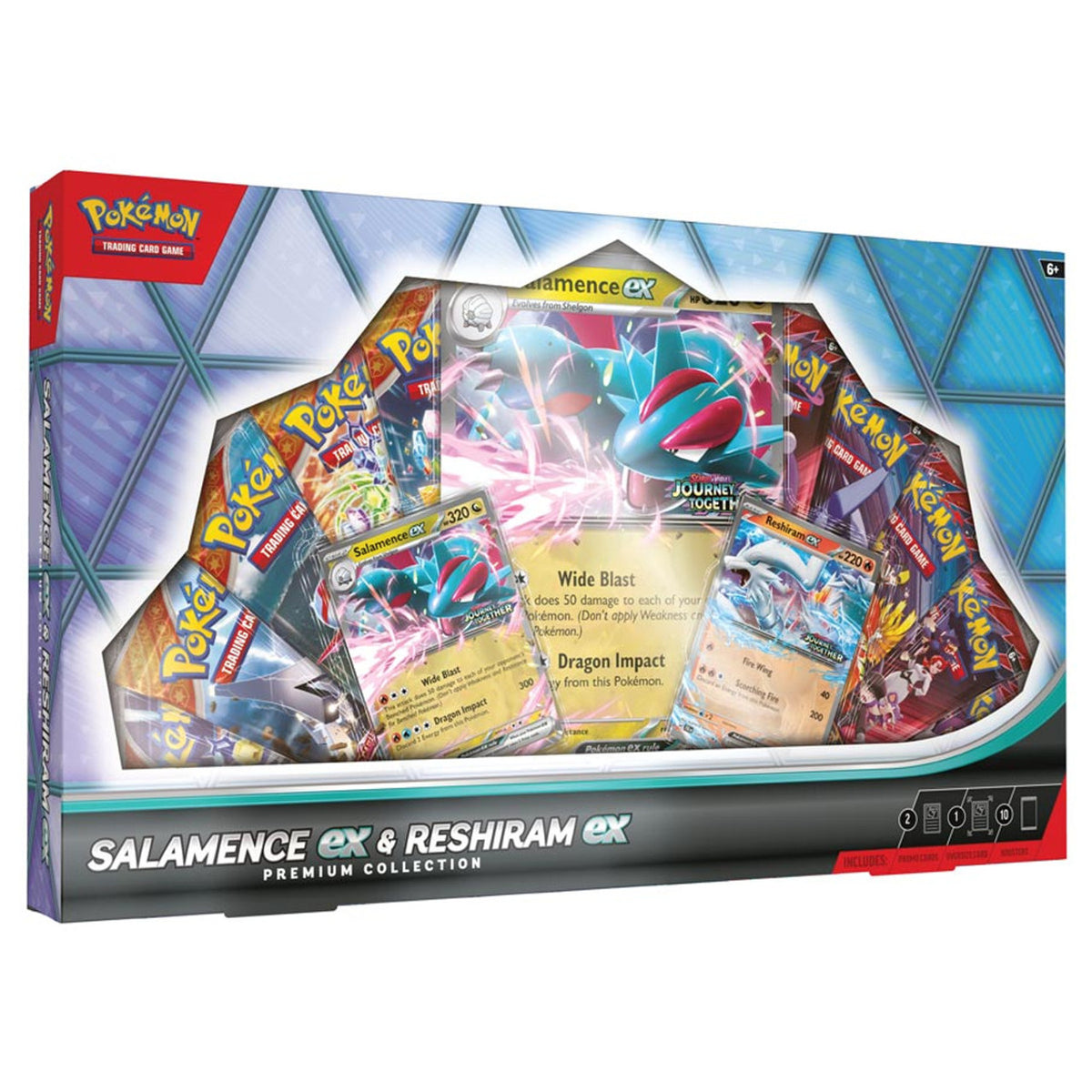 Pokemon Salamence Ex & Reshiram Ex Premium Collection