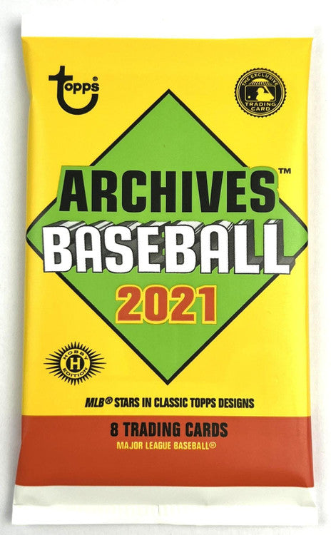 Topps 2021 MLB Archives Baseball Hobby Pack [8 Cards]