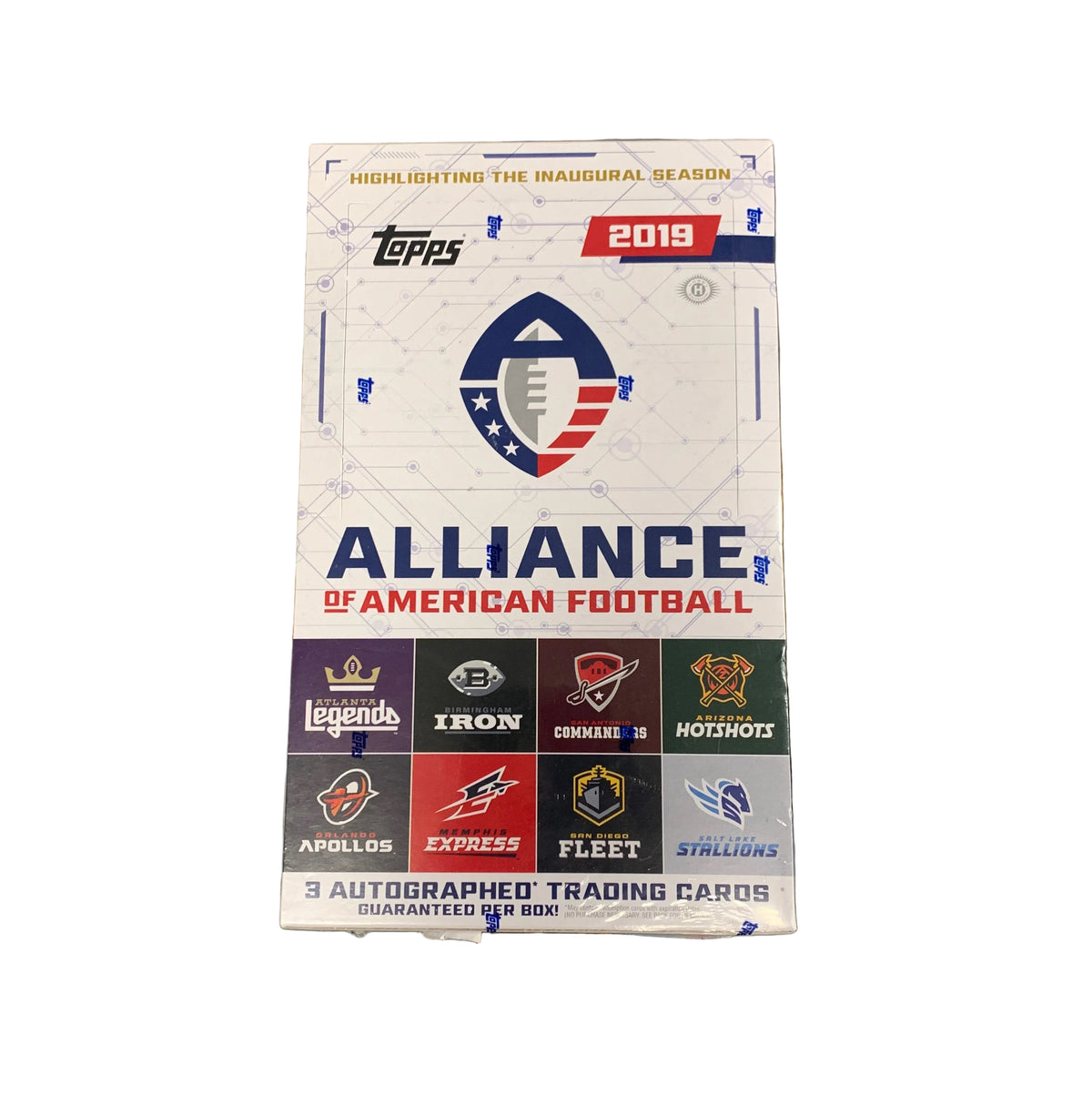 Topps 2019 Alliance of American Football Hobby Box